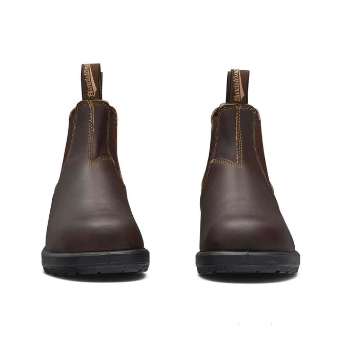 Blundstone Unisex Elastic Sided - Slip on Safety Boots - Chestnut Brown