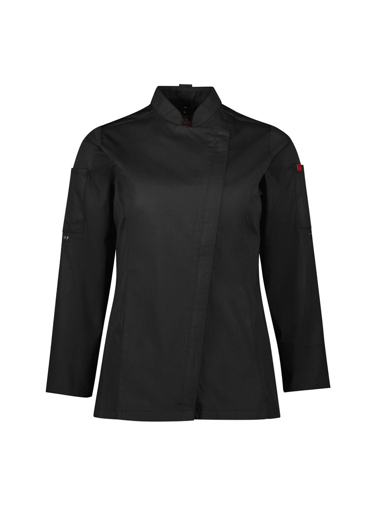 Womens Alfresco Long Sleeve Chef Jacket Black