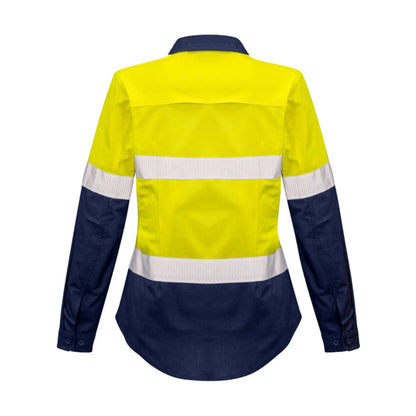 Syzmik Women's Rugged Cooling HI Vis Taped Long Sleeve Shirt