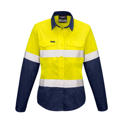 Syzmik Women's Rugged Cooling HI Vis Taped Long Sleeve Shirt