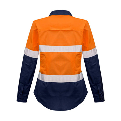 Syzmik Women's Rugged Cooling HI Vis Taped Long Sleeve Shirt