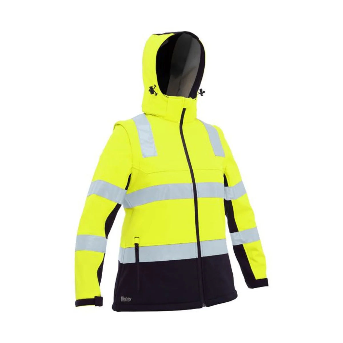 Bisley Women's Taped Two Tone Hi Vis 3 in 1 Soft Shell Jacket