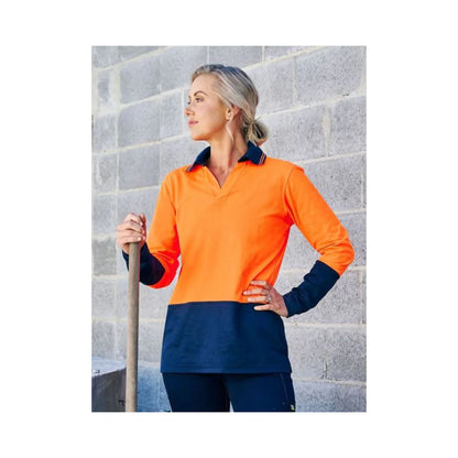 Bisley Women's Hi Vis Cotton Polo Shirt