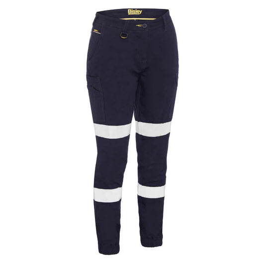 Bisley Women's Taped Cotton Cargo Cuffed Pants