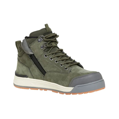 Hard Yakka 3056 Lace Zip Safety Boot - Olive