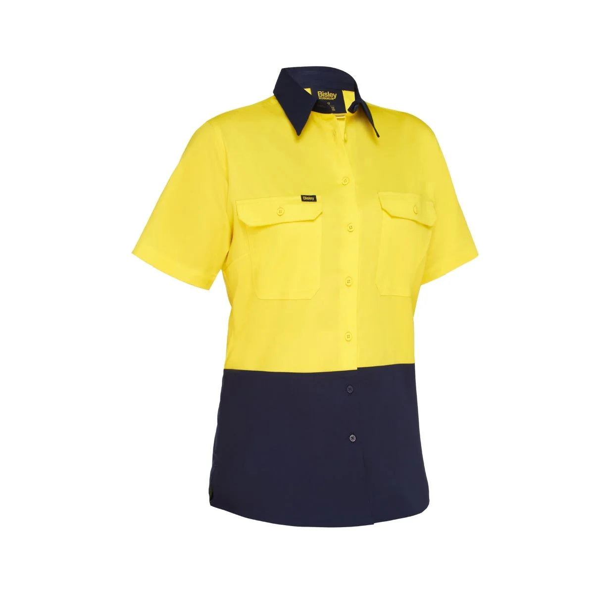 Bisley Women's Hi Vis Cool Lightweight Short Sleeve Drill Shirt