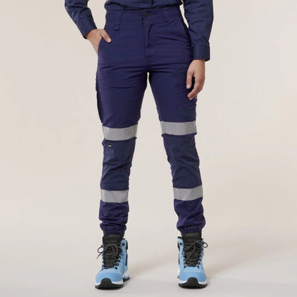 Hard Yakka Women's Raptor Cuff Pant With Segmented Tape