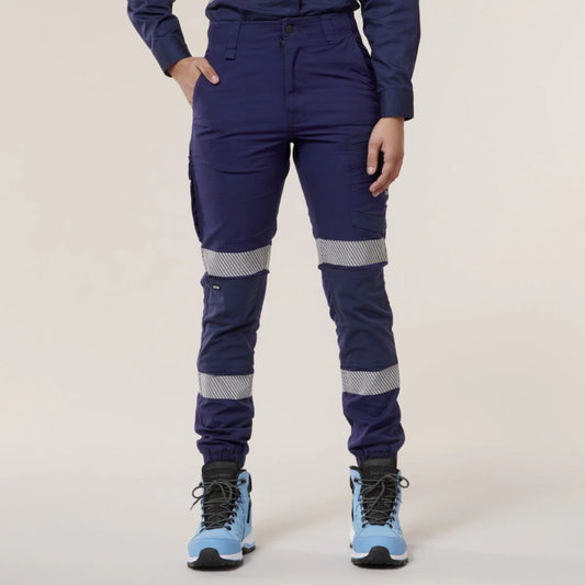 Hard Yakka Women's Raptor Cuff Pant With Segmented Tape