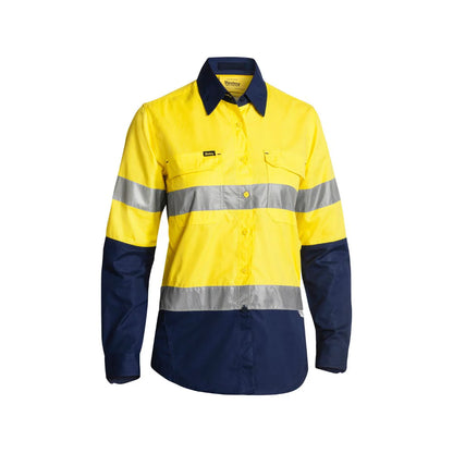 Bisley Women's X Airflow™ Taped Hi Vis Ripstop Shirt