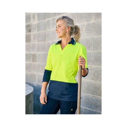 Bisley Women's Hi Vis Cotton Polo Shirt