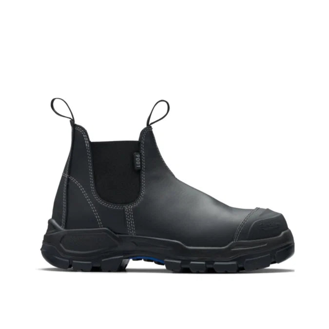 Blundstone Unisex Rotoflex Elastic Side - Slip on Safety Boots - Black