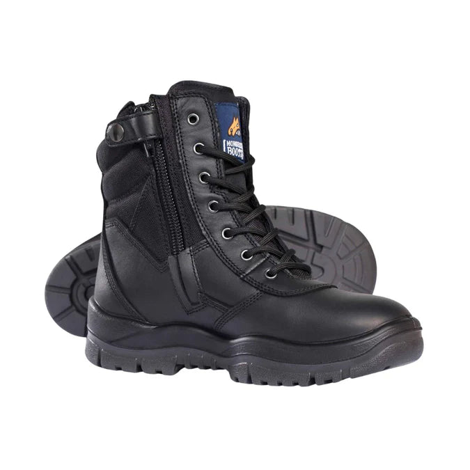 Mongrel Black High Leg ZipSider Boot