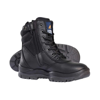 Mongrel Black High Leg ZipSider Boot