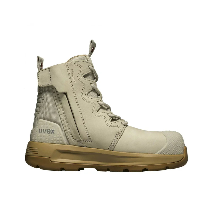 uvex 3 X-Flow Women's Zip - Work Boots (Cement)