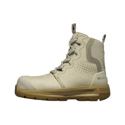 uvex 3 X-Flow Women's Zip - Work Boots (Cement)