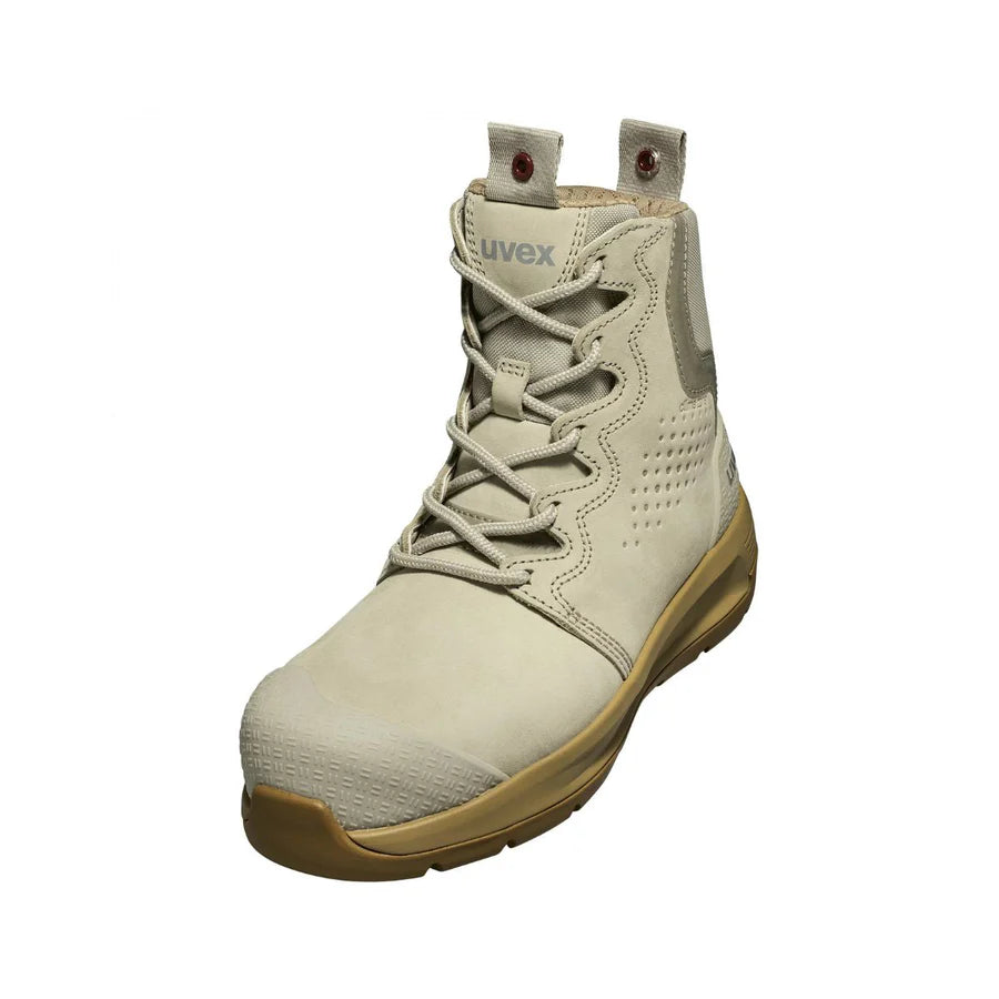 uvex 3 X-Flow Women's Zip - Work Boots (Cement)