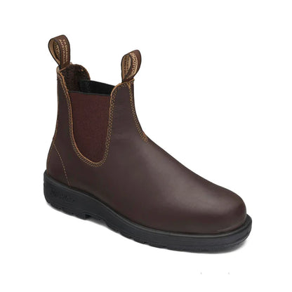 Blundstone Unisex Elastic Sided - Slip on Safety Boots - Chestnut Brown