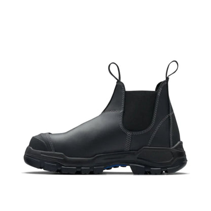 Blundstone Unisex Rotoflex Elastic Side - Slip on Safety Boots - Black