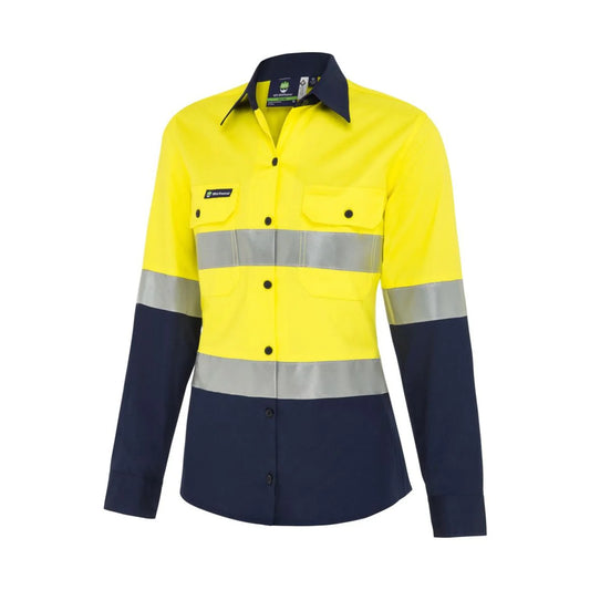 Women's Koolflow Hi-Vis Button-Up Shirt with Reflective Tape