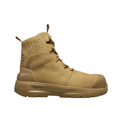 uvex 3 X-Flow P Zip Penetration Resistant Tan Work Boots