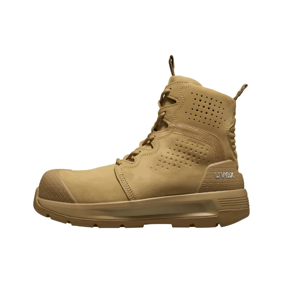 uvex 3 X-Flow P Zip Penetration Resistant Tan Work Boots