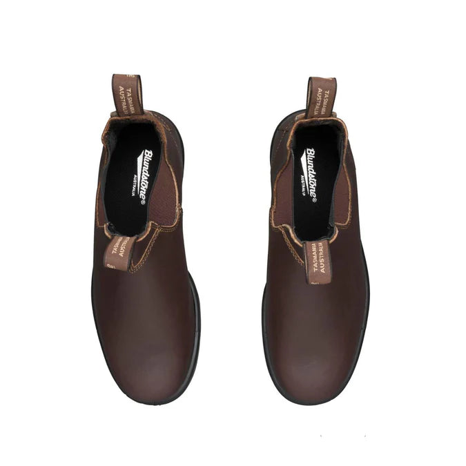 Blundstone Unisex Elastic Sided - Slip on Safety Boots - Chestnut Brown