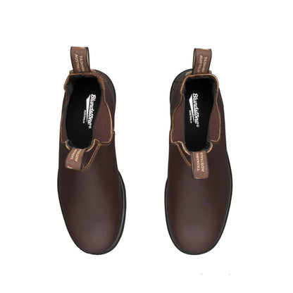 Blundstone Unisex Elastic Sided - Slip on Safety Boots - Chestnut Brown