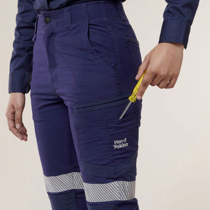 Hard Yakka Women's Raptor Cuff Pant With Segmented Tape