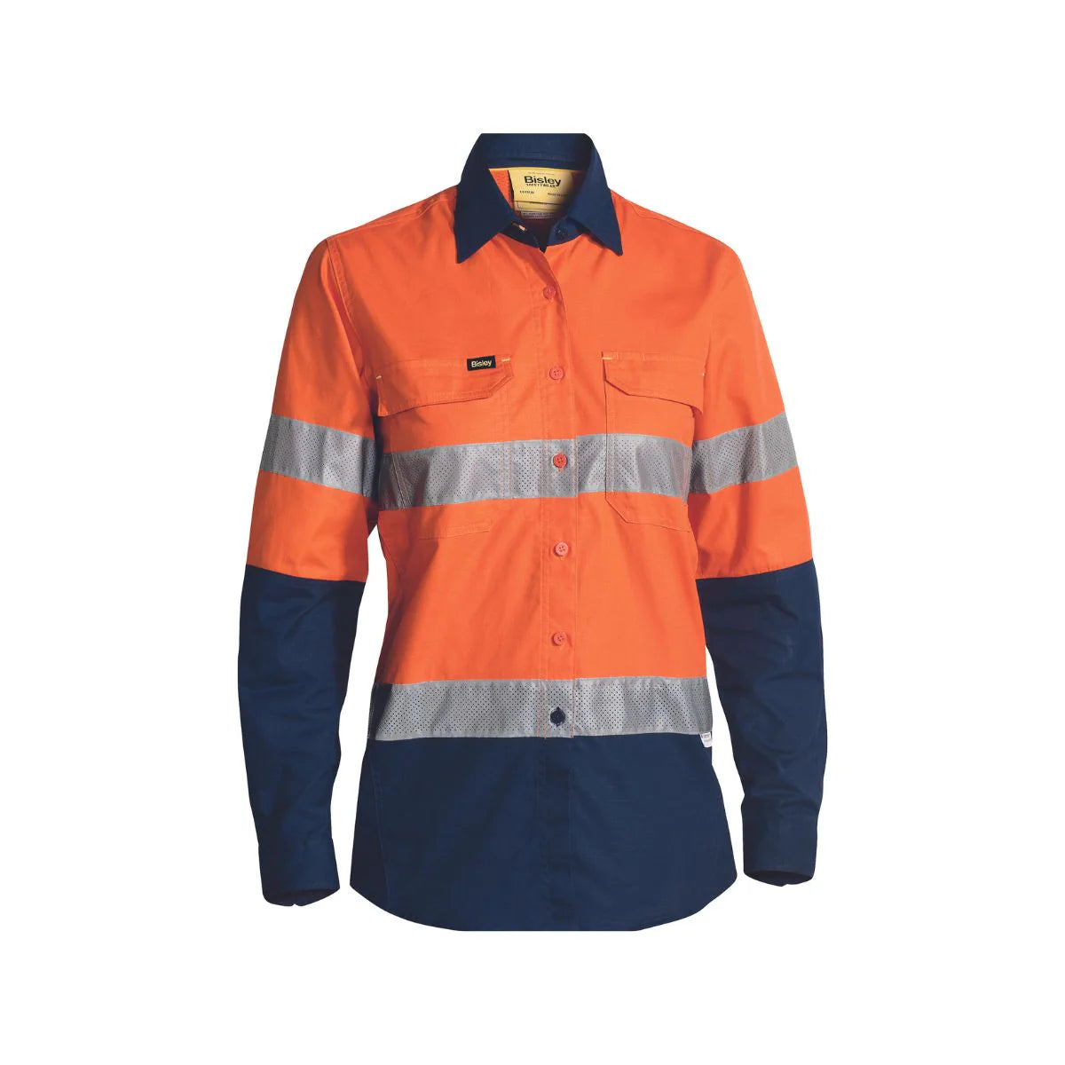 Bisley Women's X Airflow™ Taped Hi Vis Ripstop Shirt