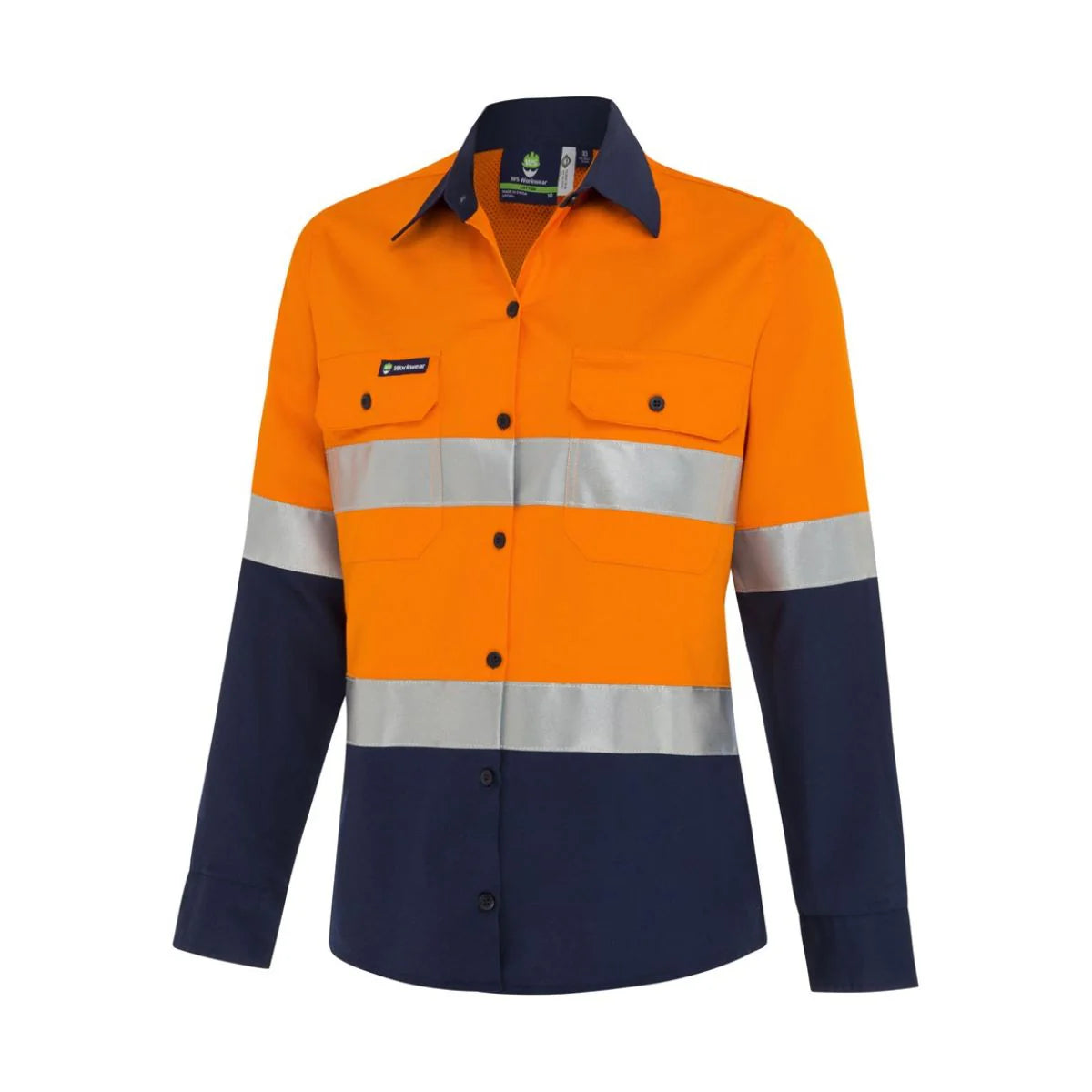 Women's Koolflow Hi-Vis Button-Up Shirt with Reflective Tape