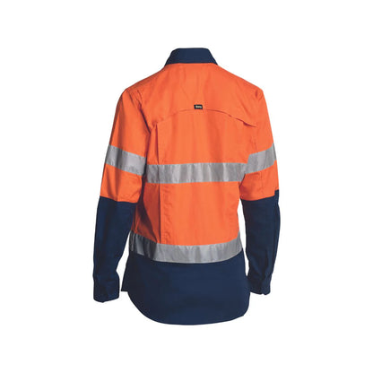 Bisley Women's X Airflow™ Taped Hi Vis Ripstop Shirt