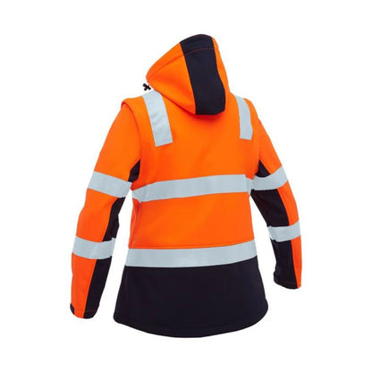 Bisley Women's Taped Two Tone Hi Vis 3 in 1 Soft Shell Jacket