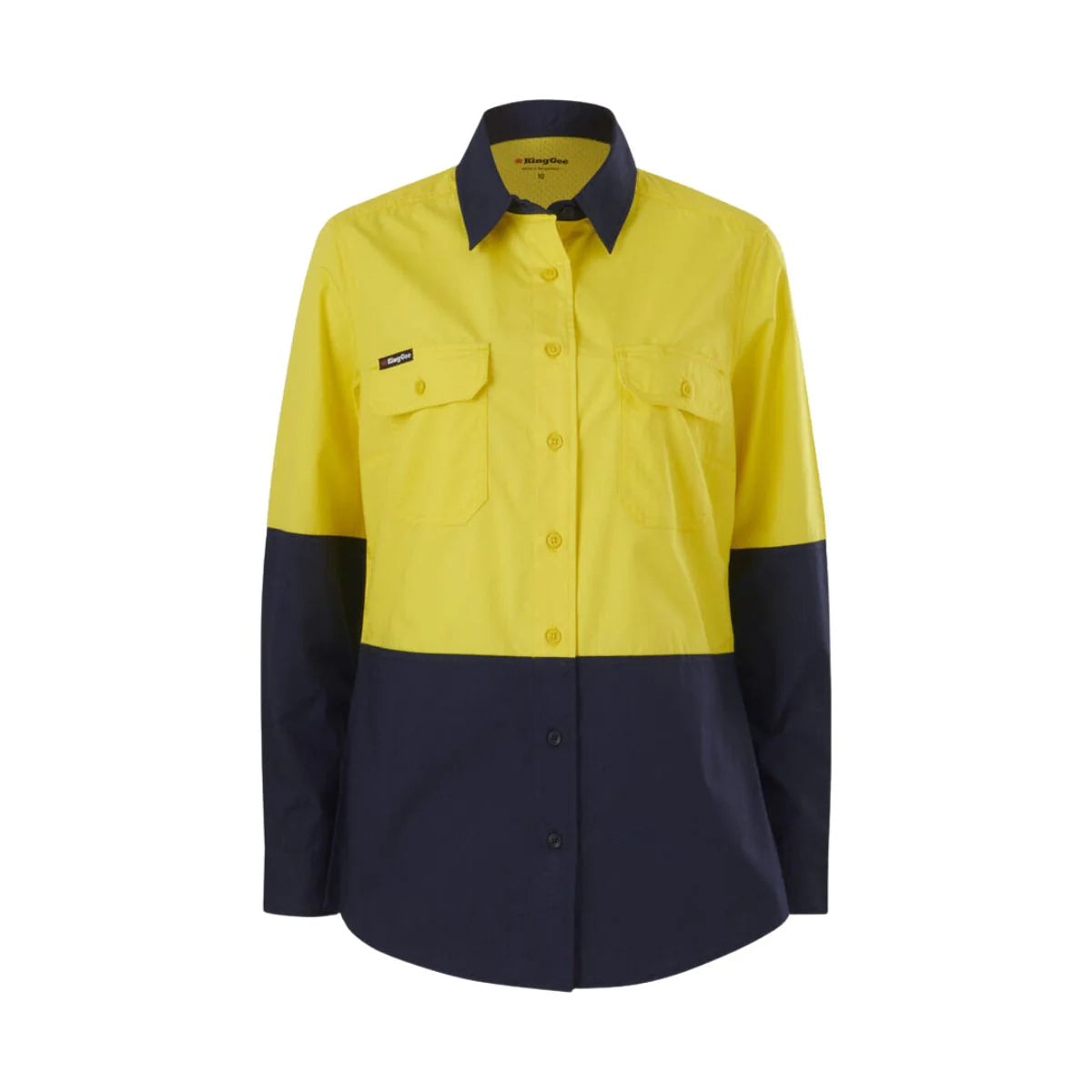 KingGee Women's Workcool Vented Spliced Shirt Long Sleeve
