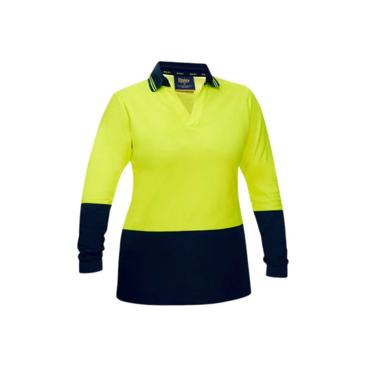 Bisley Women's Hi Vis Cotton Polo Shirt