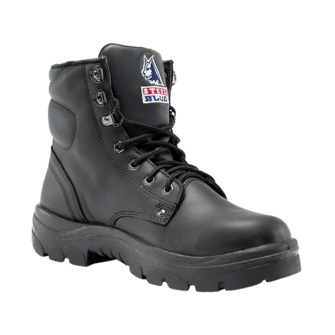 Steel Blue Argyle Steel Toe Bump Cap Safety Boots