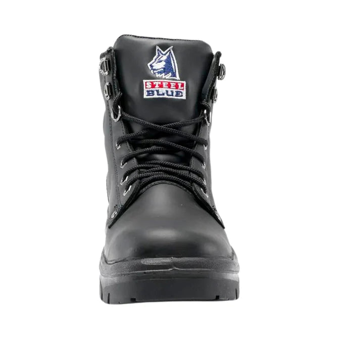 Steel Blue Argyle Steel Toe Bump Cap Safety Boots