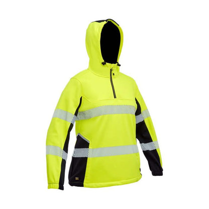 Bisley Women’s Flx & Move™ Hi Vis Taped Liquid Repellent Fleece Hoodie