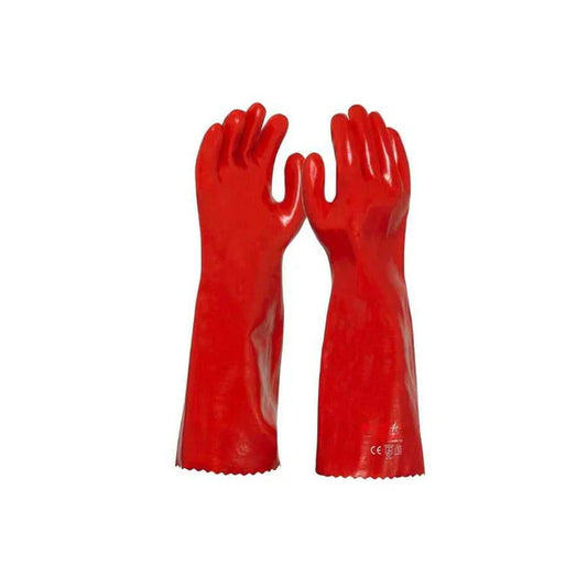 Red PVC Gauntlet 45cm - pack of 12
