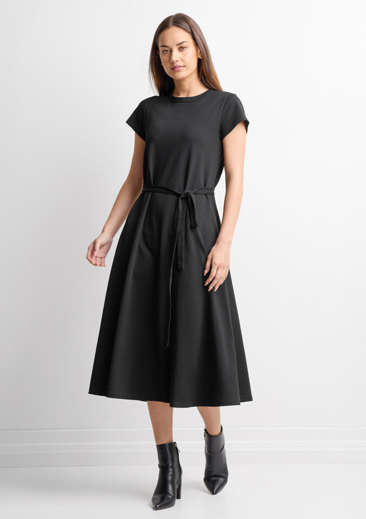 Womens Grace T-Shirt Midi Dress Navy
