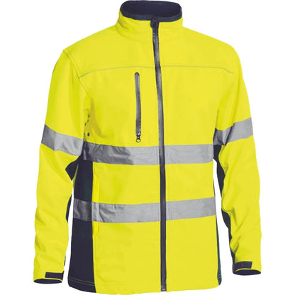 Bisley Taped Hi Vis Soft Shell Jacket