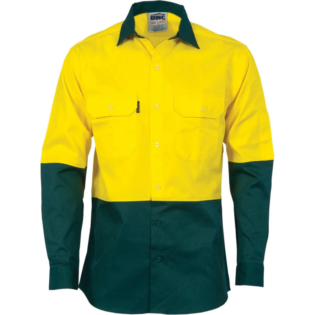 DNC HiVis Two Tone Cotton Drill Shirt