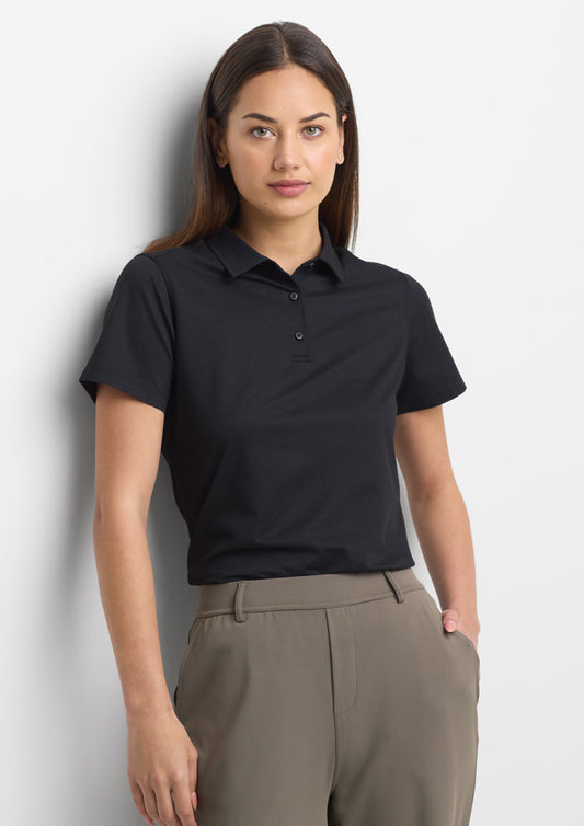 Womens Venture Short Sleeve Polo Denim Blue