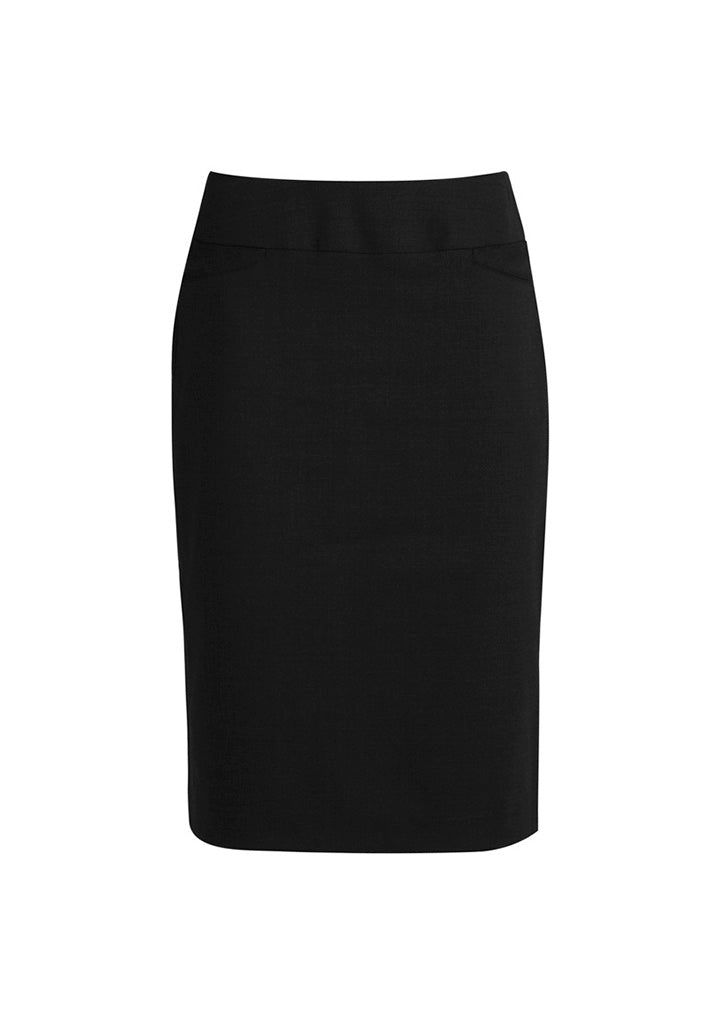 Womens Classic Knee Length Skirt Charcoal Marle