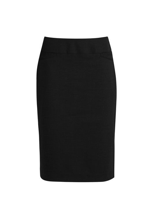 Womens Classic Knee Length Skirt Charcoal Marle
