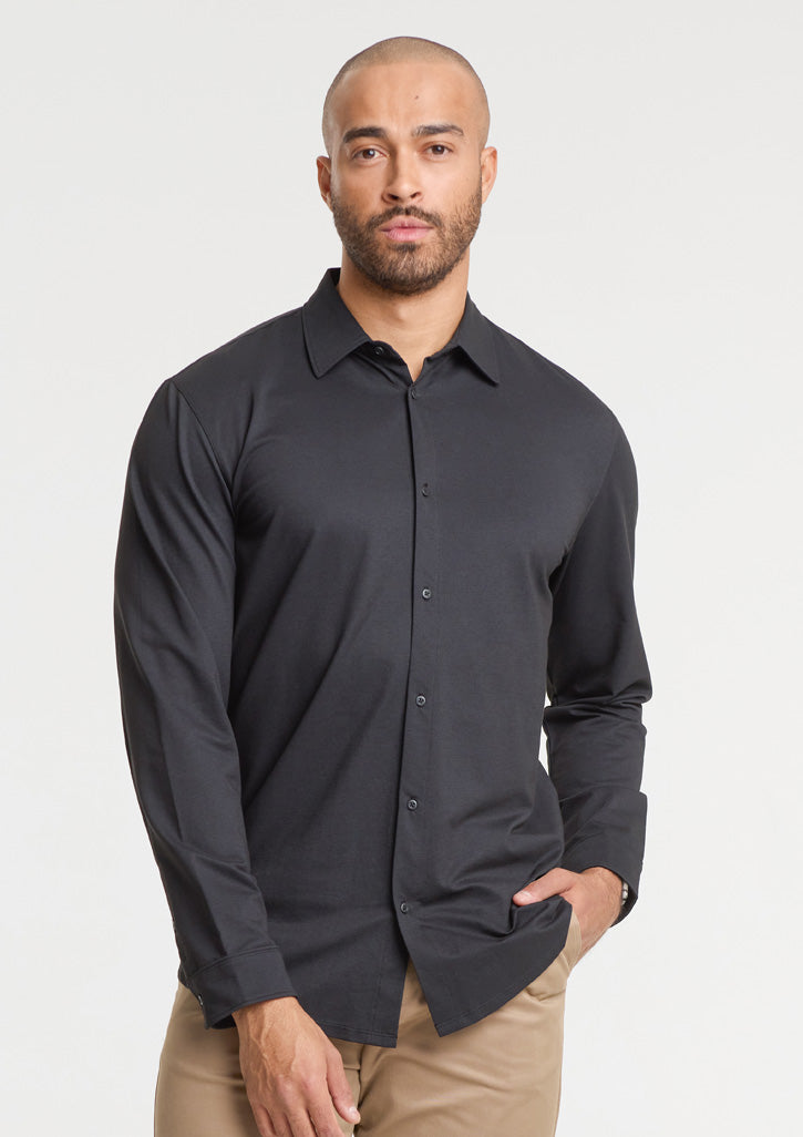 Mens Venture Long Sleeve Shirt Denim Blue