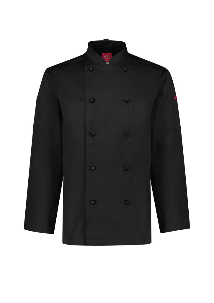 Mens Al Dente Long Sleeve Chef Jacket Black