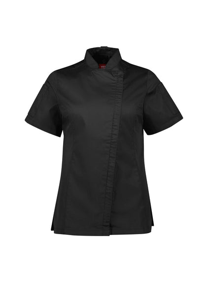 Womens Alfresco Short Sleeve Chef Jacket Black