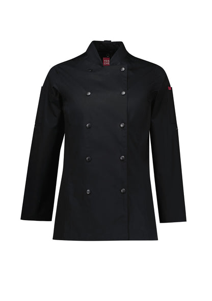 Womens Gusto Long Sleeve Chef Jacket White