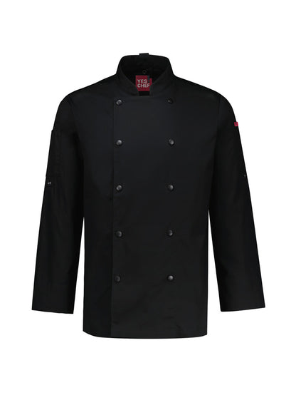 Mens Gusto Long Sleeve Chef Jacket White
