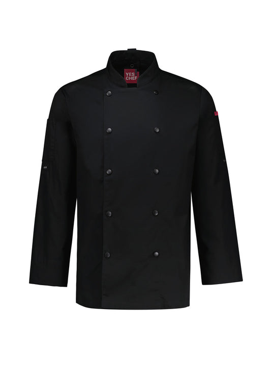 Mens Gusto Long Sleeve Chef Jacket White